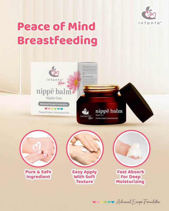 infanto breastfeeding pregnancy mom women nipple sore nipple crack nipple injure care balm lotion 母乳妈妈乳头受伤修复膏